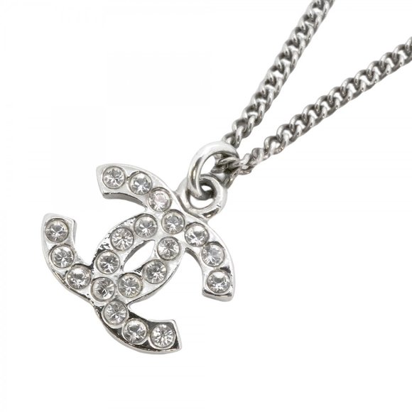 CHANEL Silver Logo Necklace - Picture 1 of 5